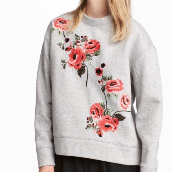 H&m embroidered sweater Clearance